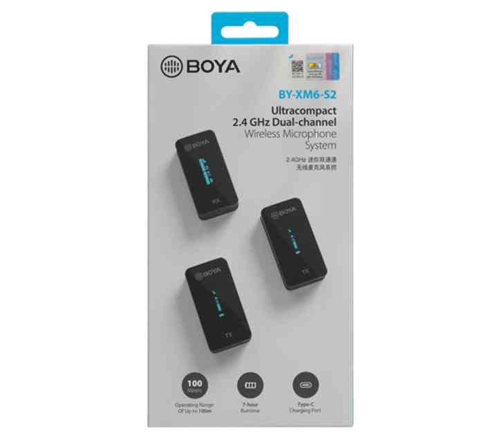 BOYA BY-XM6-S2 Dual Channel Wireless Microphone